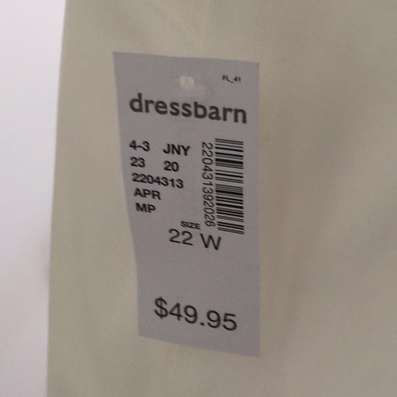 Jones studio white stretch pant size 22W - Picture 4 of 6